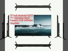 70 inch Android QLED TV không khung hỗ trợ nâng cấp phần mềm USB